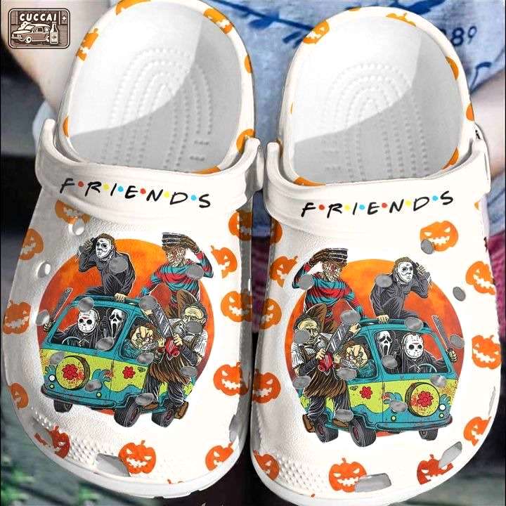 Crocs outfit - halloween horror pumpkin movie characters friends in van crocs crocband clogs - 1049 Crocs Outfit