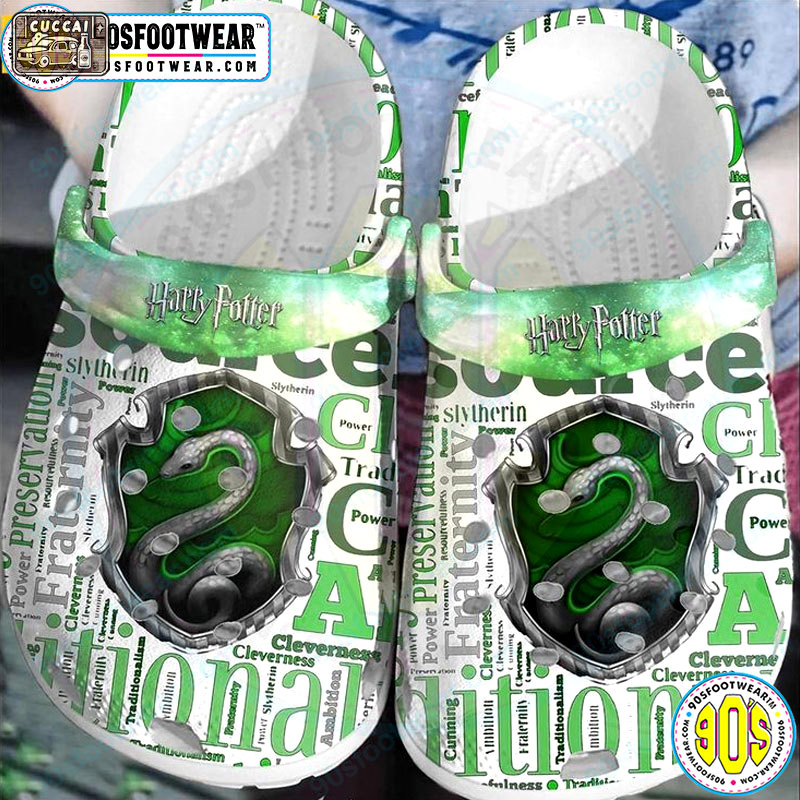 Crocs outfit - harry potter crocs slytherin house text harry potter movie clog shoes for hp fan - 1172 Crocs Outfit