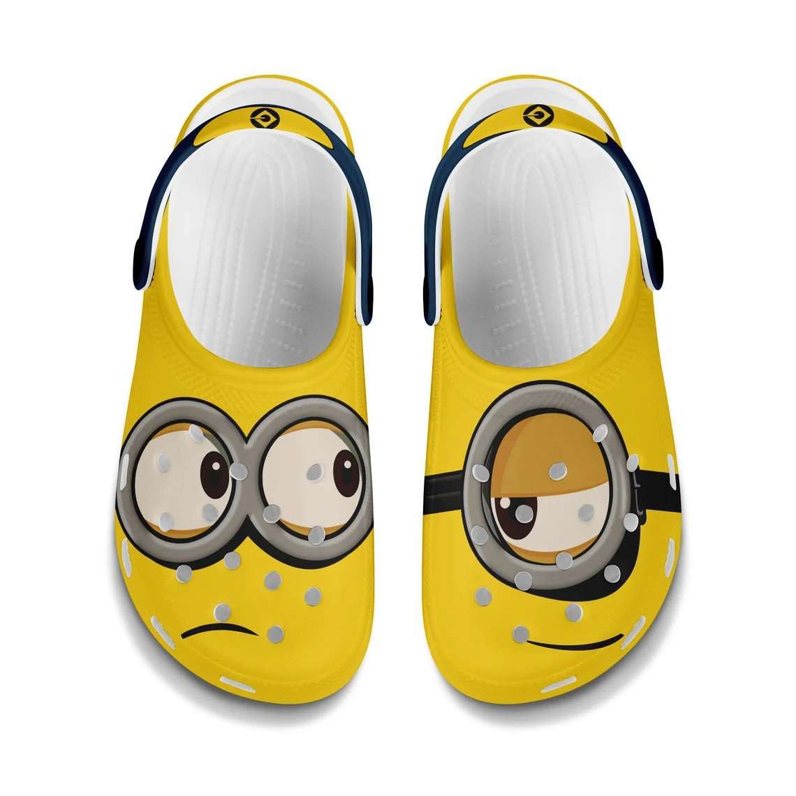 Crocs outfit - minions goggles full print yellow blue disney graphic cartoon crocs clogs crocband shoes - 1470 Crocs Outfit