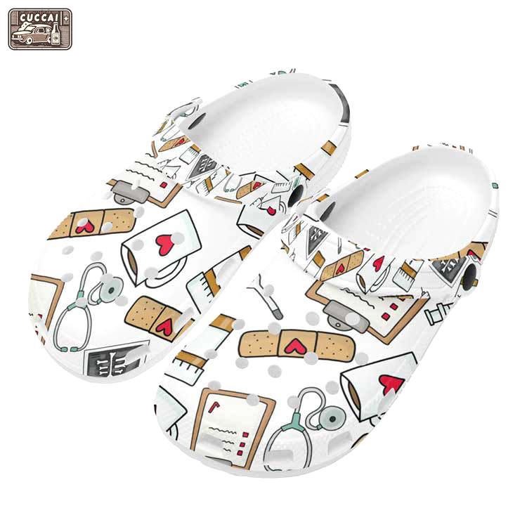 Crocs outfit - nurse life pattern nursing crocs clogs shoes - 1547 Crocs Outfit