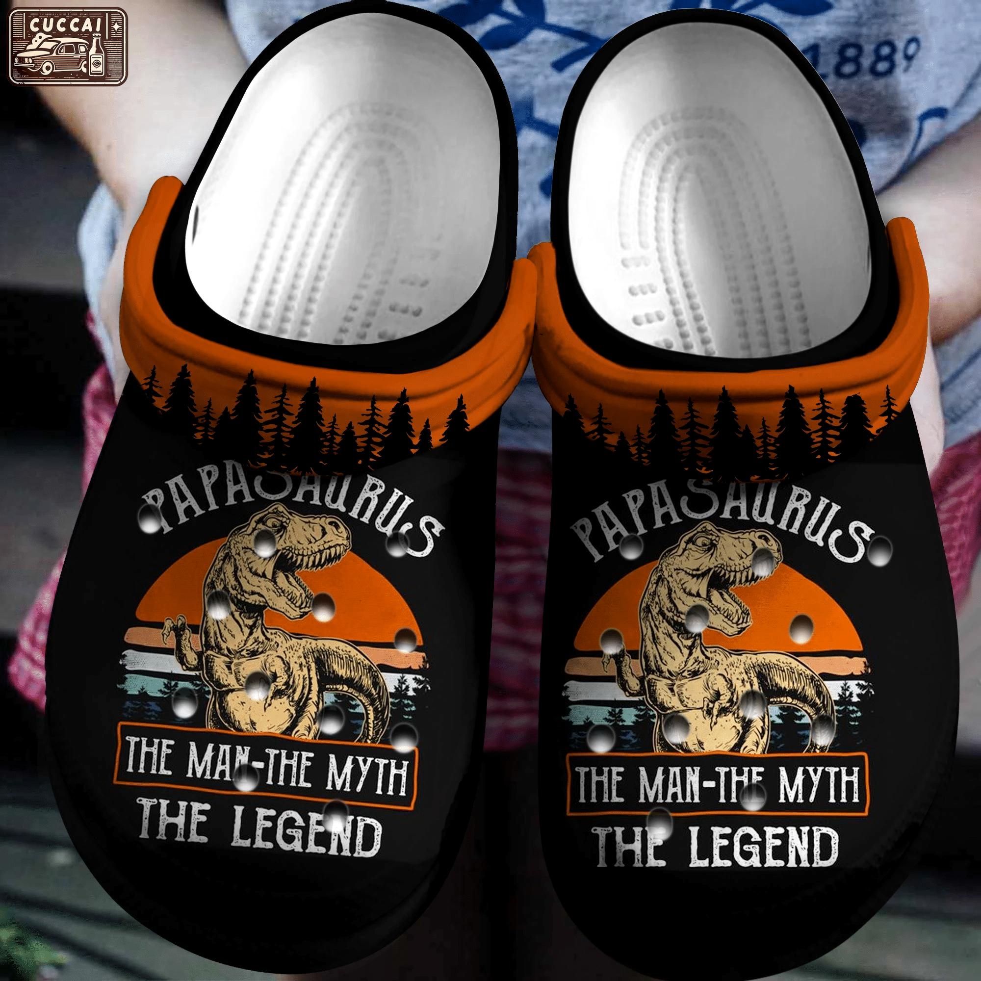 Crocs outfit - papasaurus the man the myth the legend crocs crocband clogs - 1598 Crocs Outfit