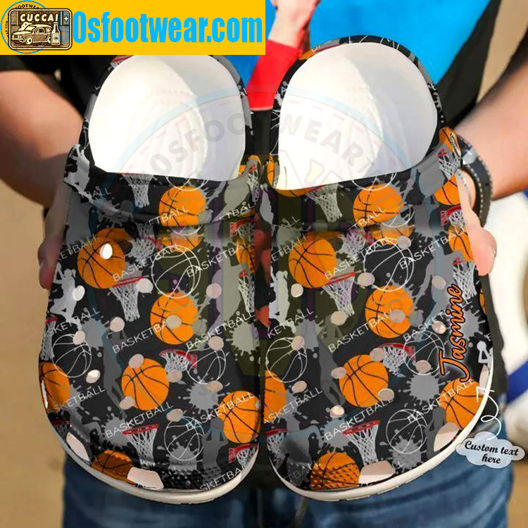 Crocs outfit - personalized basketball crocs basketball texture custom classic clog - 1633 Crocs Outfit