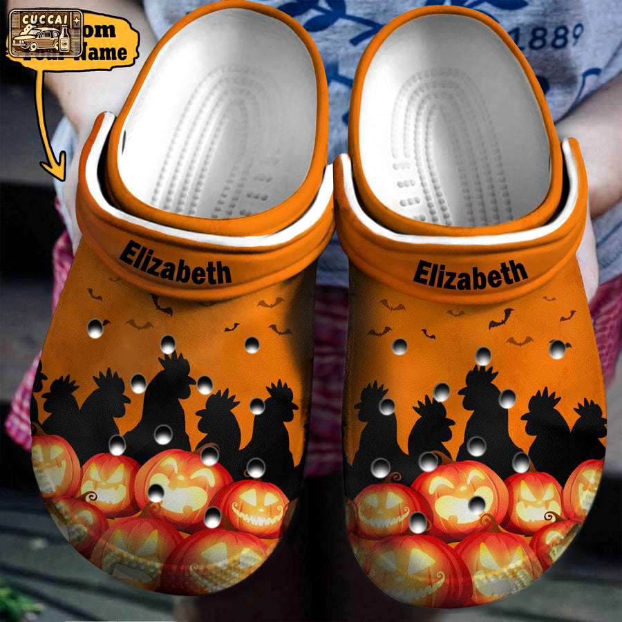 Crocs outfit - personalized chickens pumpkins halloween crocs clogs crocband shoes - 1654 Crocs Outfit
