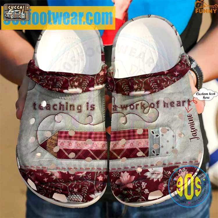 Crocs outfit - personalized crocs for teachers – teaching is a work of heart clogs - 1683 Crocs Outfit