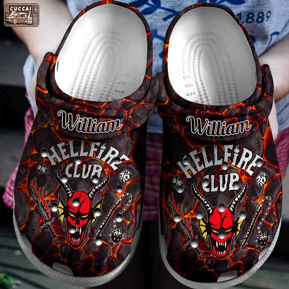 Crocs outfit - personalized name hellfire club stranger things 4 crocs clogs crocband shoes - 1773 Crocs Outfit