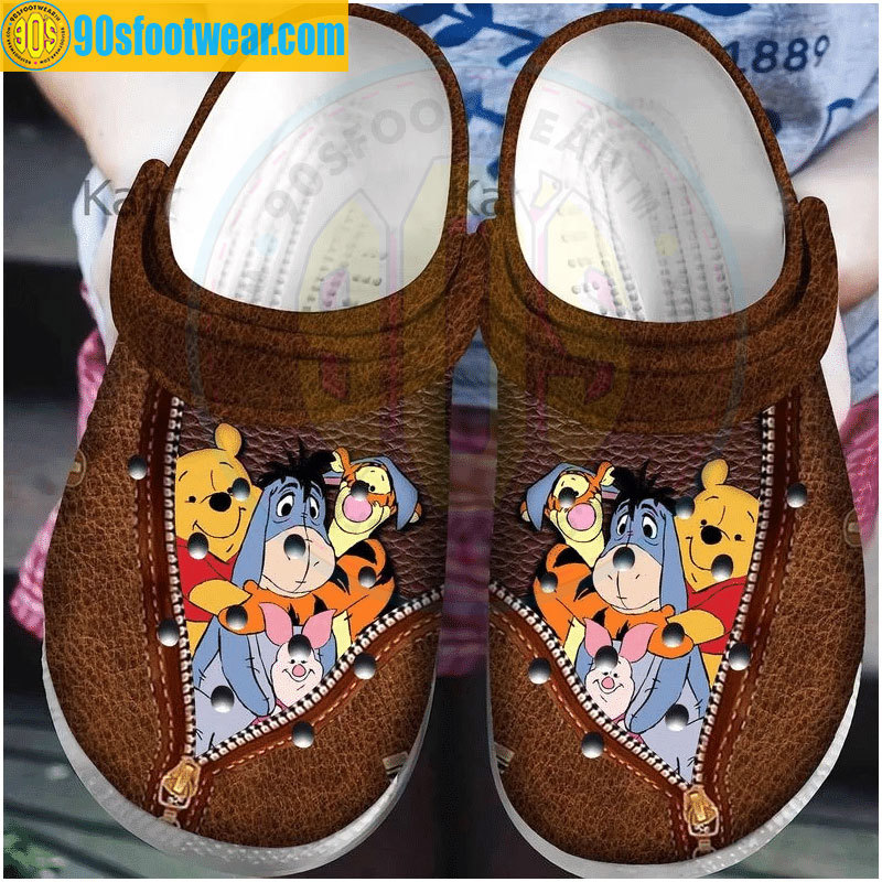 Crocs outfit - winnie the pooh crocs leather pattern disney classic clog shoes - 2266 Crocs Outfit