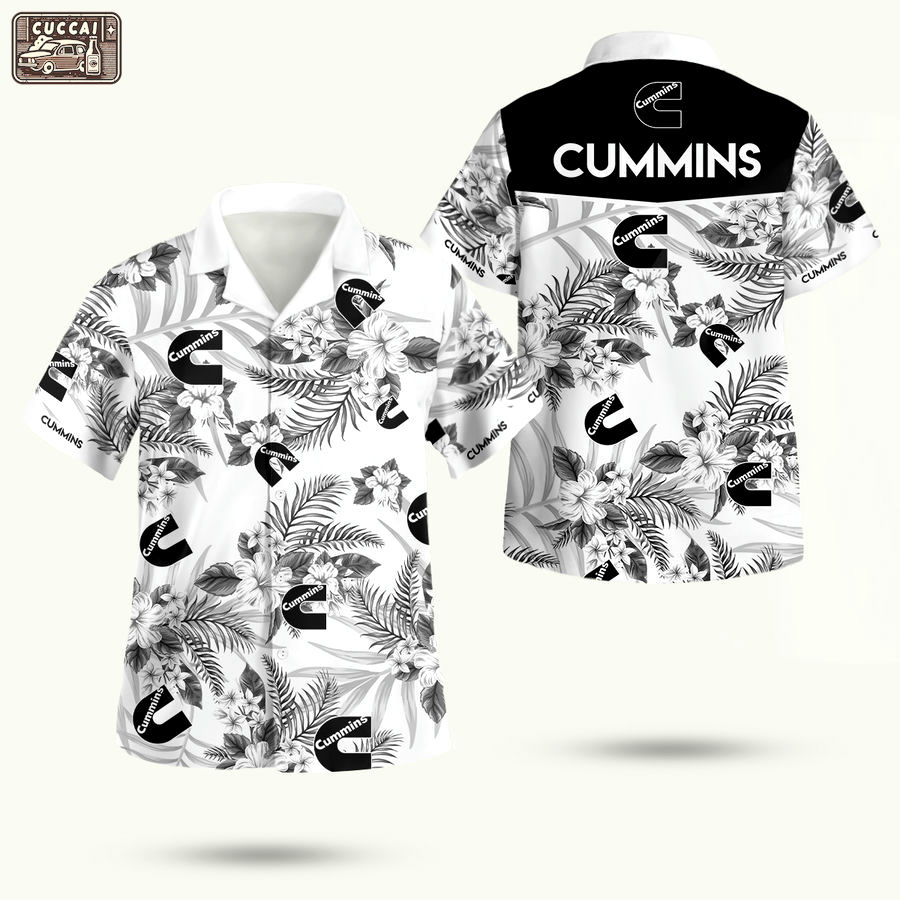 Cummins company hawaiian shirt Hawaii Shirt Shorts & Flip Flops