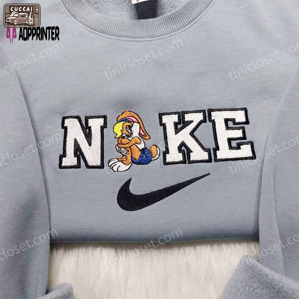 Custom nike lola bunny embroidered shirt – cartoon style delight Embroidered Shirt