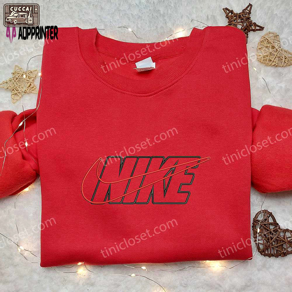 Custom nike vintage embroidered sweatshirt – best nike inspired birthday gift ideas Embroidered Shirt