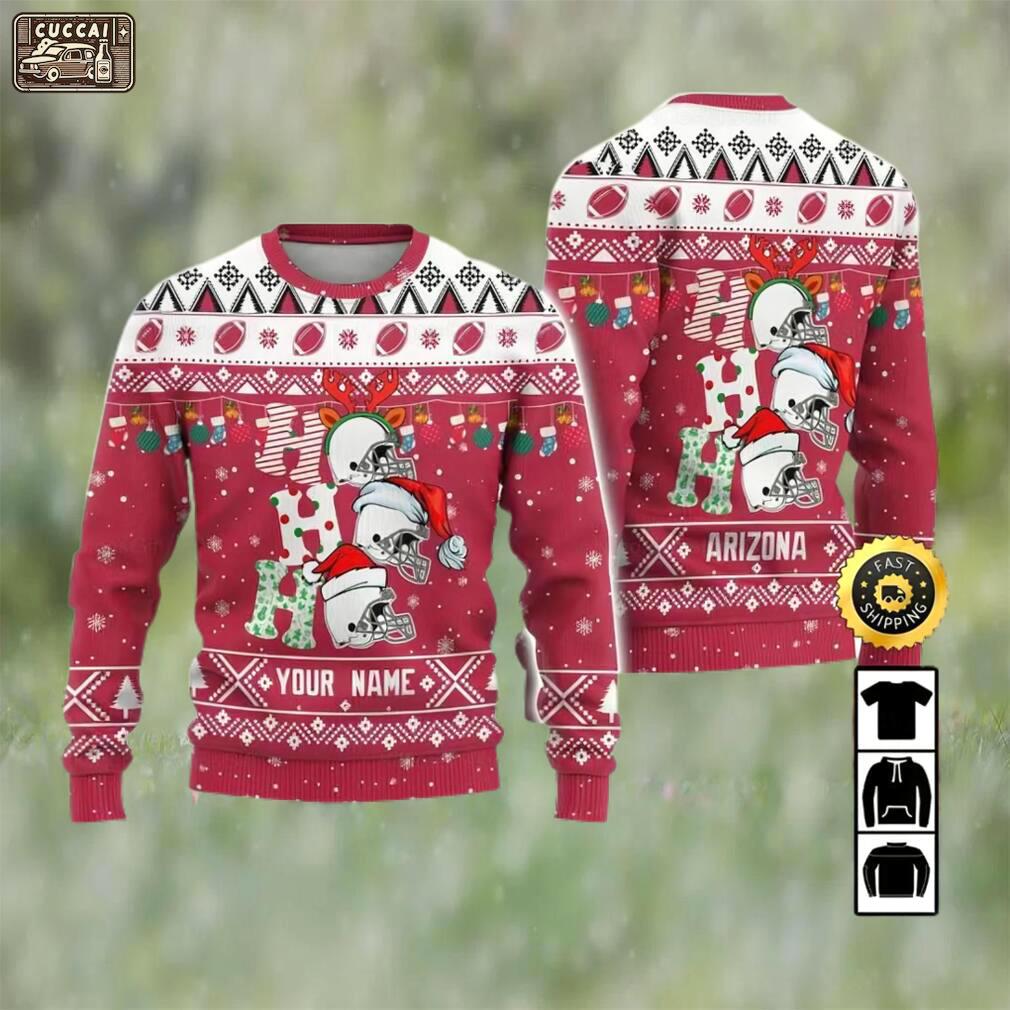 Customized arizona cardinals ugly christmas sweater, faux wool sweater, national football league, gifts for fans football nfl, football 3d ugly sweater, merry xmas ? prinvity Christmas Ugly Sweater