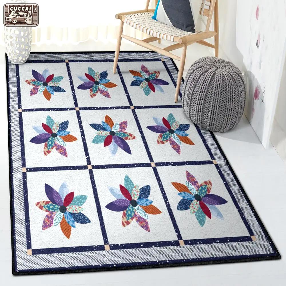 Daisy cool rugs, 3d daisy rug Rectangle Rug