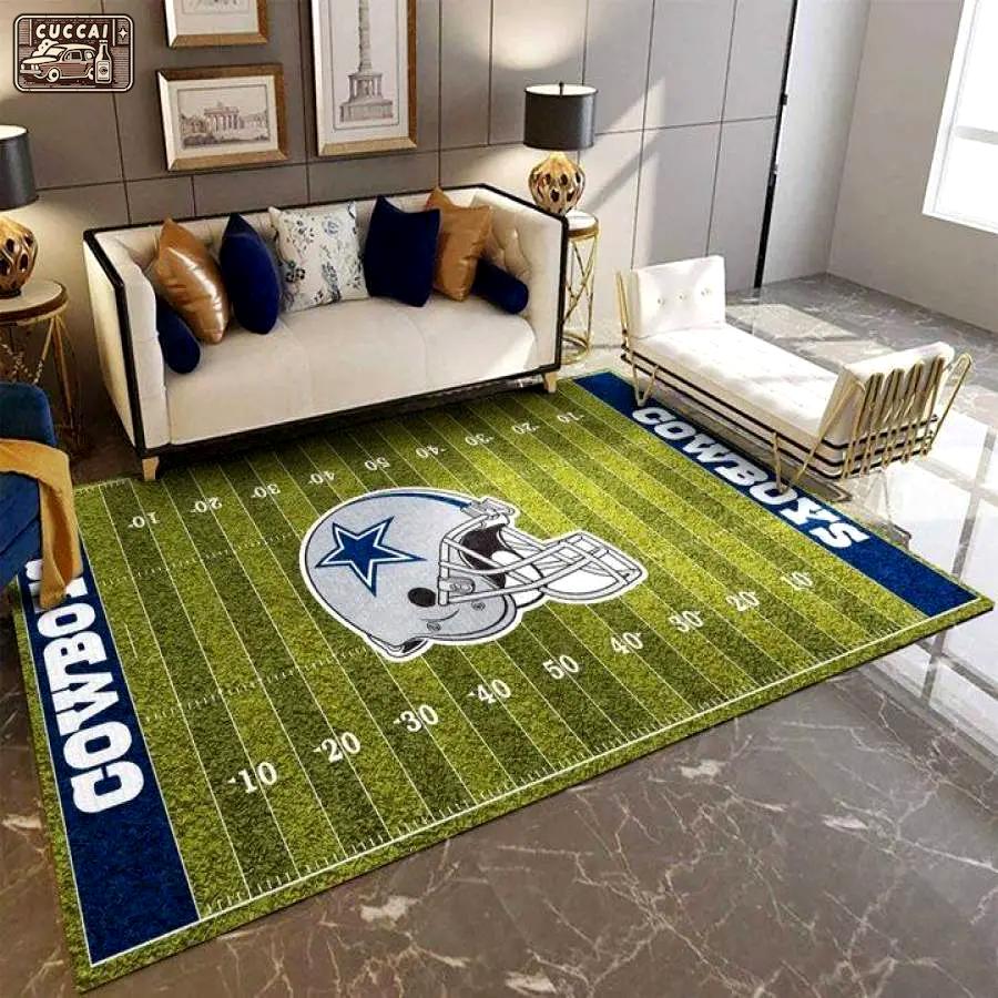 Dallas cowboys area rug living room rug home decor nfl football rb7a8e7e8220 Rectangle Rug
