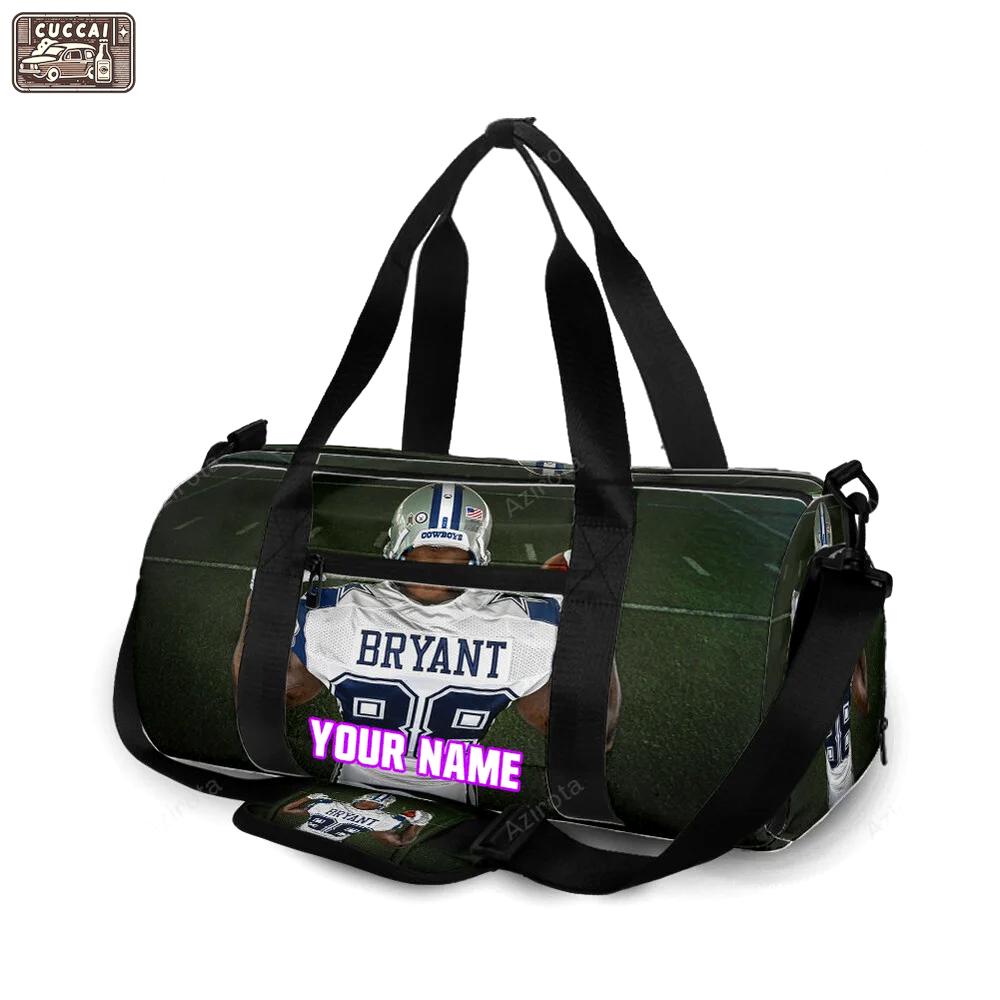 Dallas cowboys dez bryant back personalized name travel bag gym bag 1747 Travel Bag