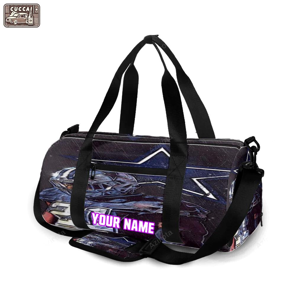 Dallas cowboys ezekiel staning under rain personalized name travel bag gym bag 1919 Travel Bag