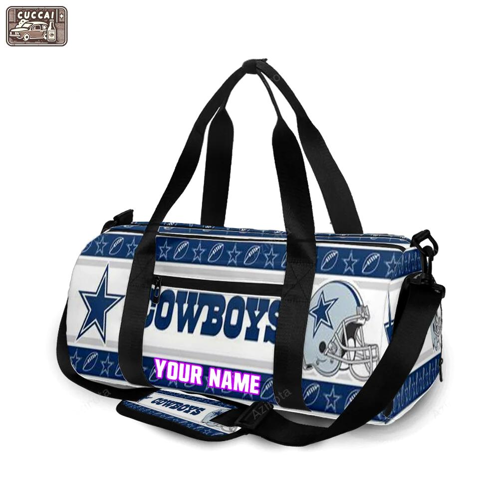 Dallas cowboys helmet star personalized name travel bag gym bag 952 Travel Bag