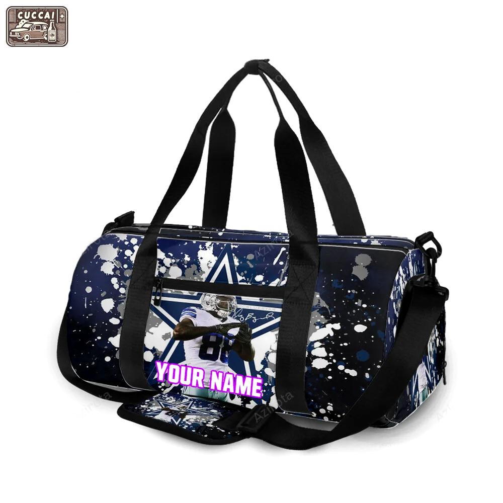 Dallas cowboys player painting star personalized name travel bag gym bag 2171 Travel Bag