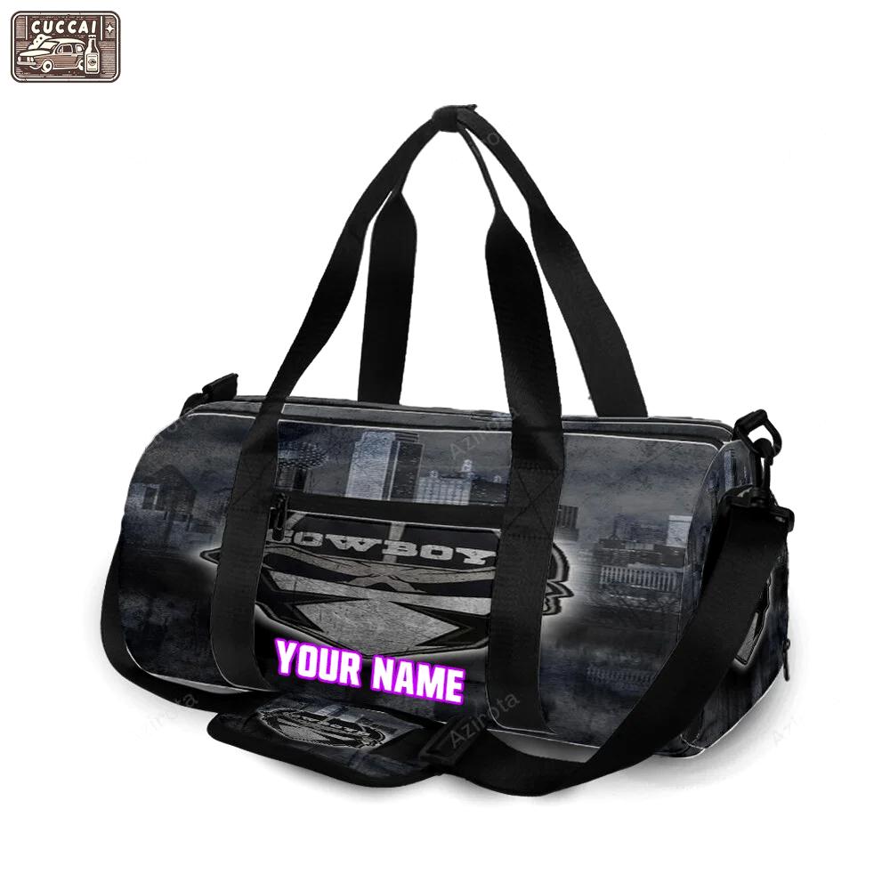 Dallas cowboys skull wearing mask city personalized name travel bag gym bag 193 Travel Bag