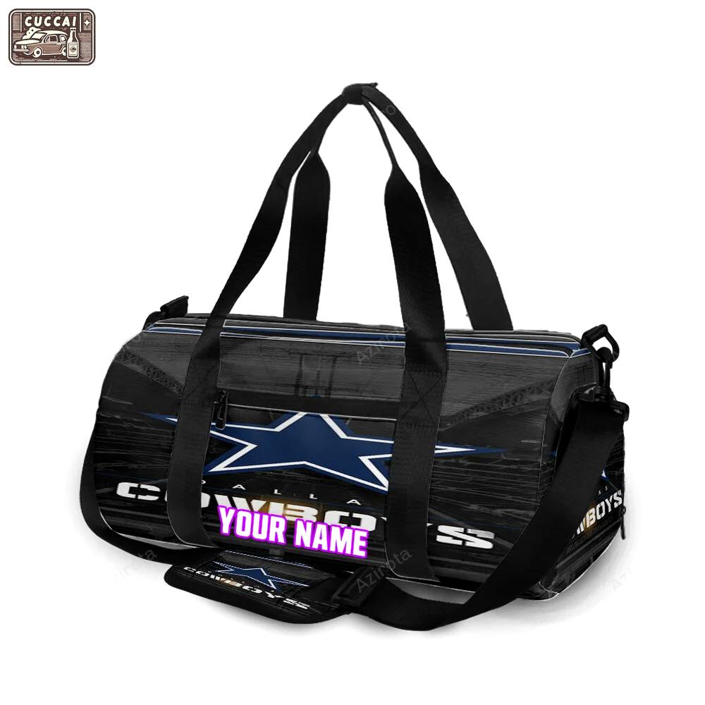 Dallas cowboys star stadium personalized name travel bag gym bag 1388 Travel Bag