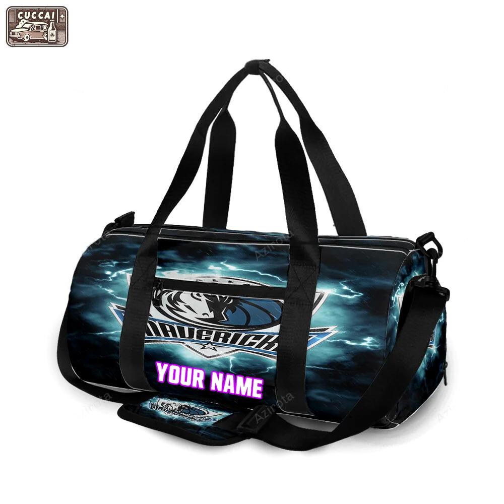 Dallas mavericks logo art 1 personalized name travel bag gym bag 1509 Travel Bag