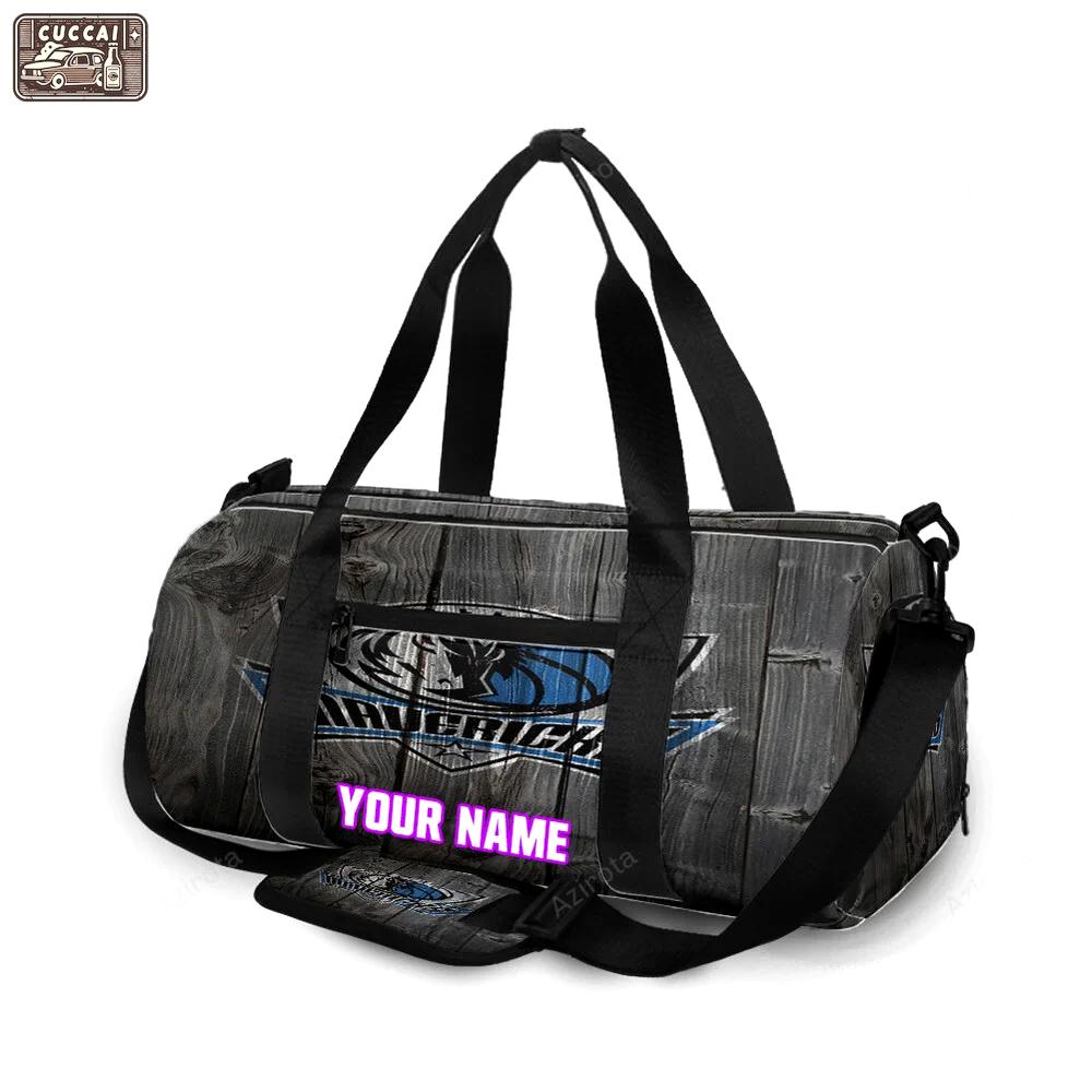 Dallas mavericks logo art 17 personalized name travel bag gym bag 1896 Travel Bag