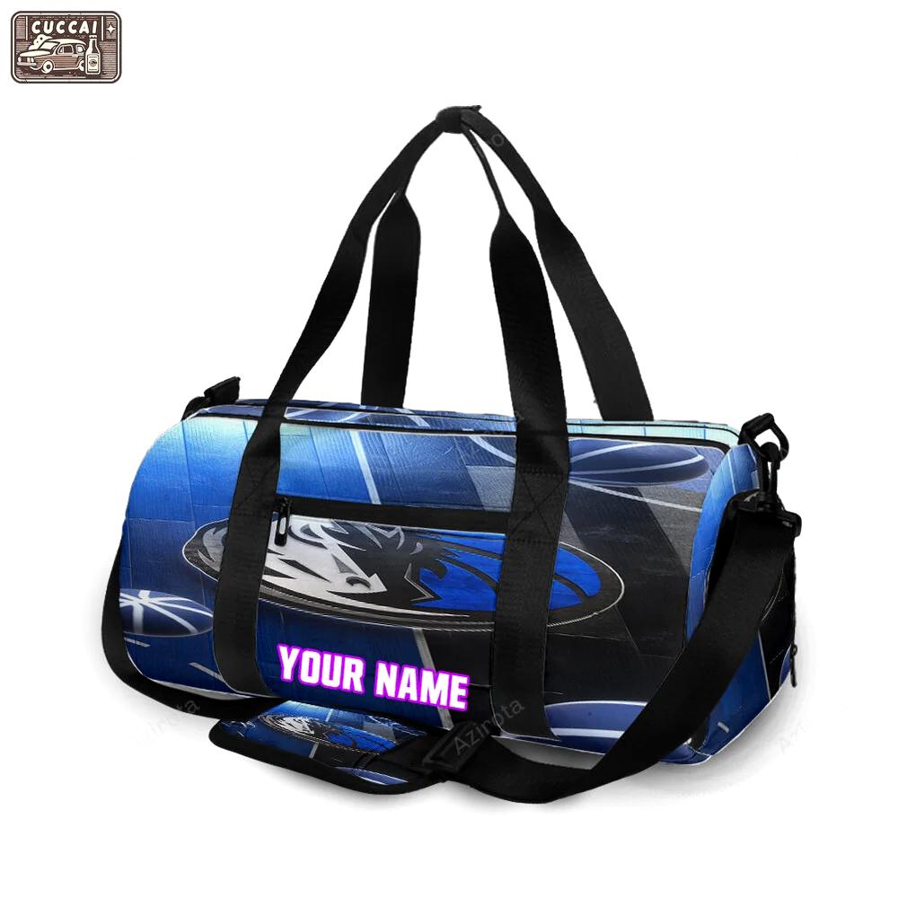 Dallas mavericks logo art 25 personalized name travel bag gym bag 535 Travel Bag