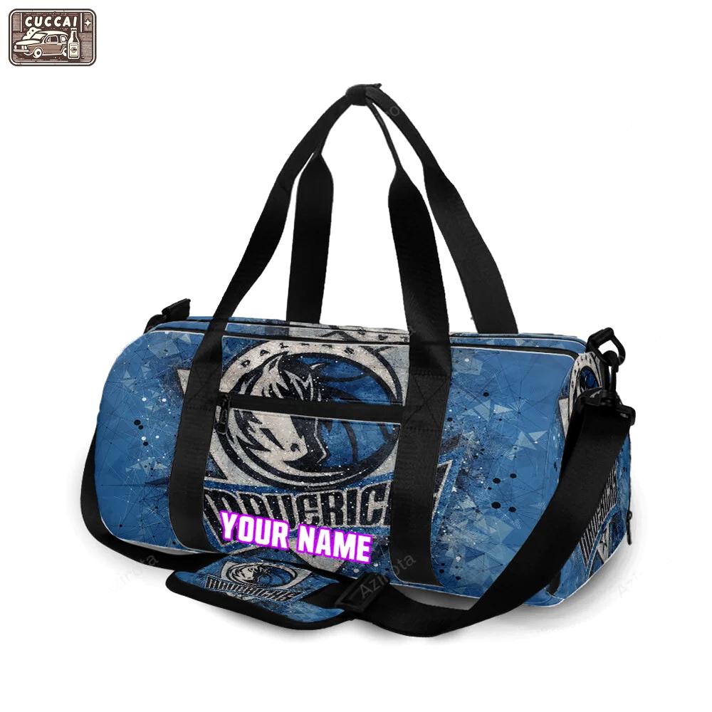 Dallas mavericks logo art 31 personalized name travel bag gym bag 566 Travel Bag