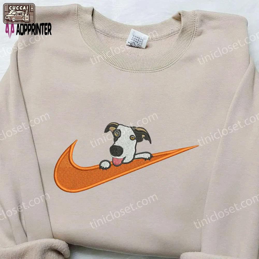 Dalmatian x nike embroidered shirt: unique animal design customizable nike tee Embroidered Shirt