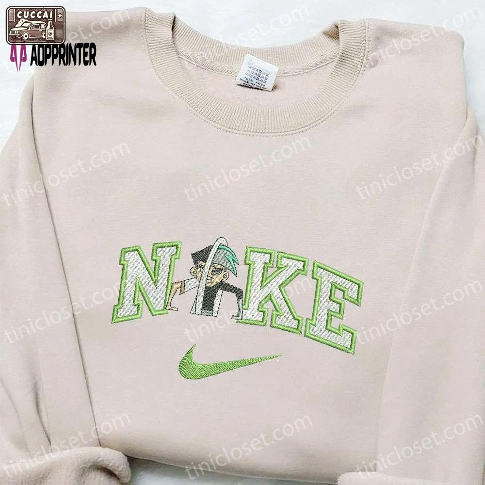 Danny phantom x nike cartoon embroidered sweatshirt & fairly oddparents shirt: nike inspired collection Embroidered Shirt