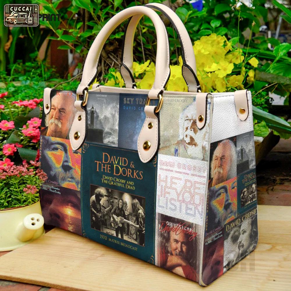 David crosby leather bag for women gift 1198 Women Leather Hand Bag