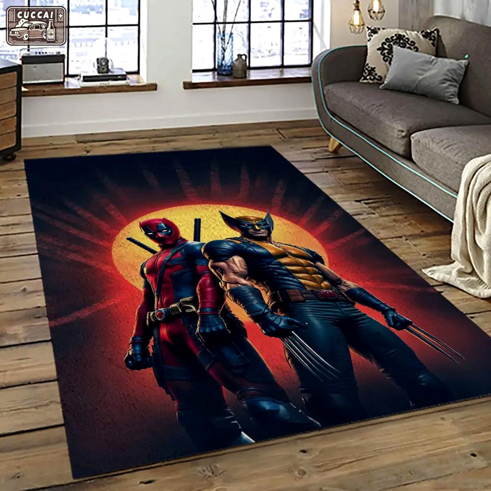Deadpool marvel movie retangle carpet area rug home decor best gift for fan and friends dp4 Rectangle Rug
