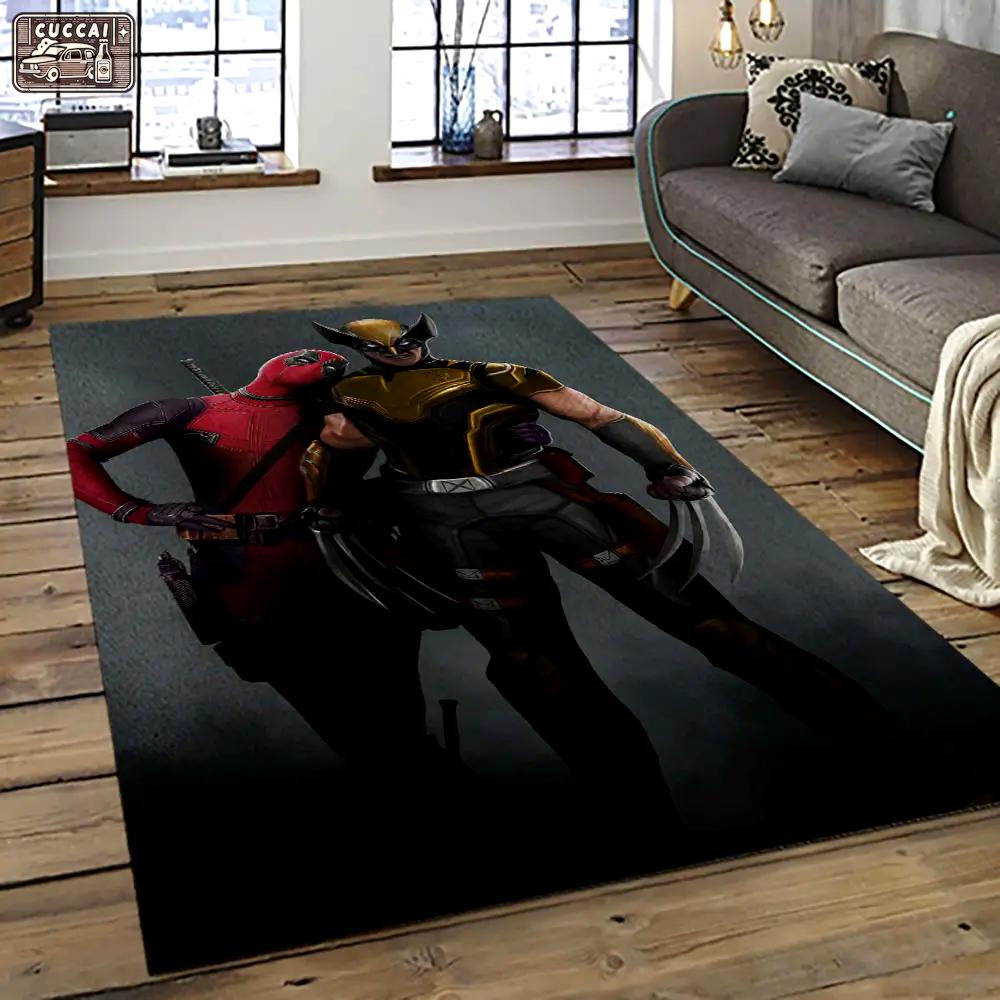 Deadpool marvel movie retangle carpet area rug home decor best gift for fan and friends dp7 Rectangle Rug
