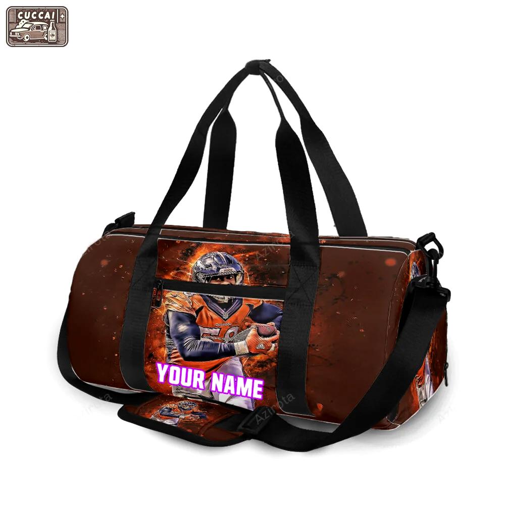 Denver broncos von miller v60 personalized name travel bag gym bag 1037 Travel Bag