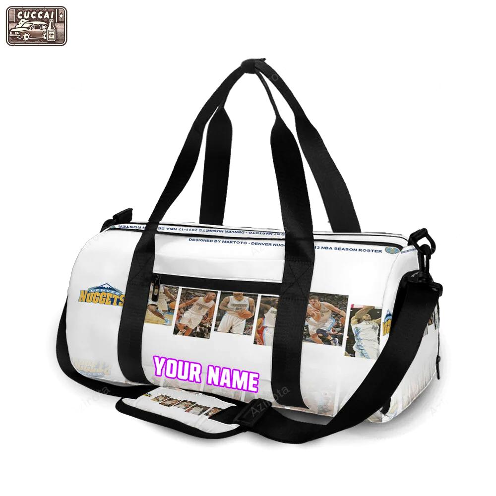 Denver nuggets all players2 personalized name travel bag gym bag 881 Travel Bag