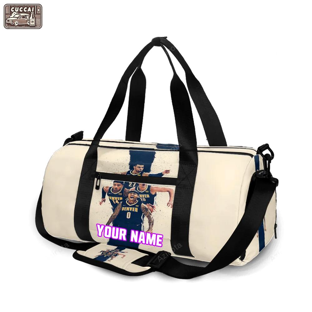 Denver nuggets all players3 personalized name travel bag gym bag 288 Travel Bag