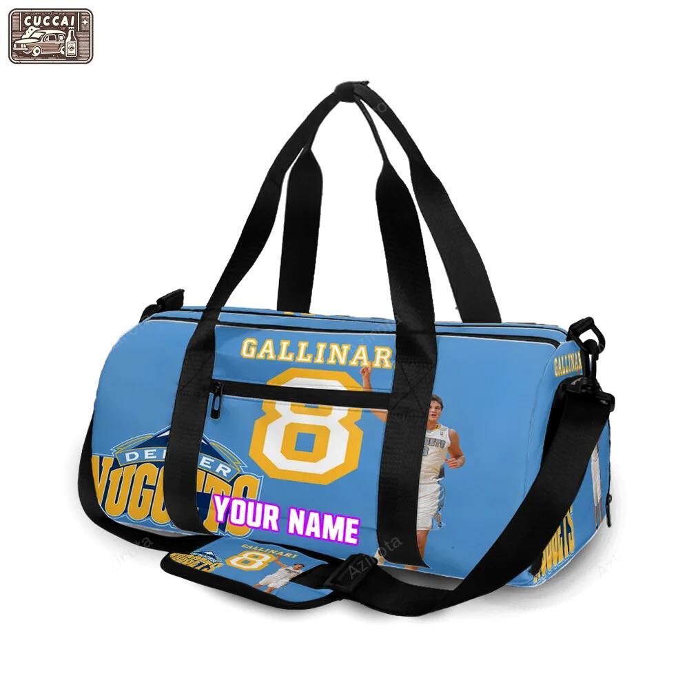 Denver nuggets danilo gallinari1 personalized name travel bag gym bag 1416 Travel Bag