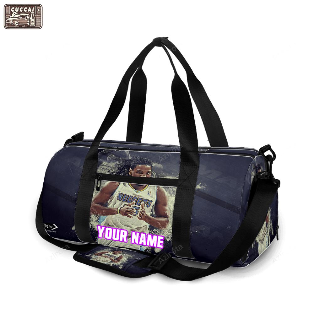 Denver nuggets kenneth faried3 personalized name travel bag gym bag 157 Travel Bag