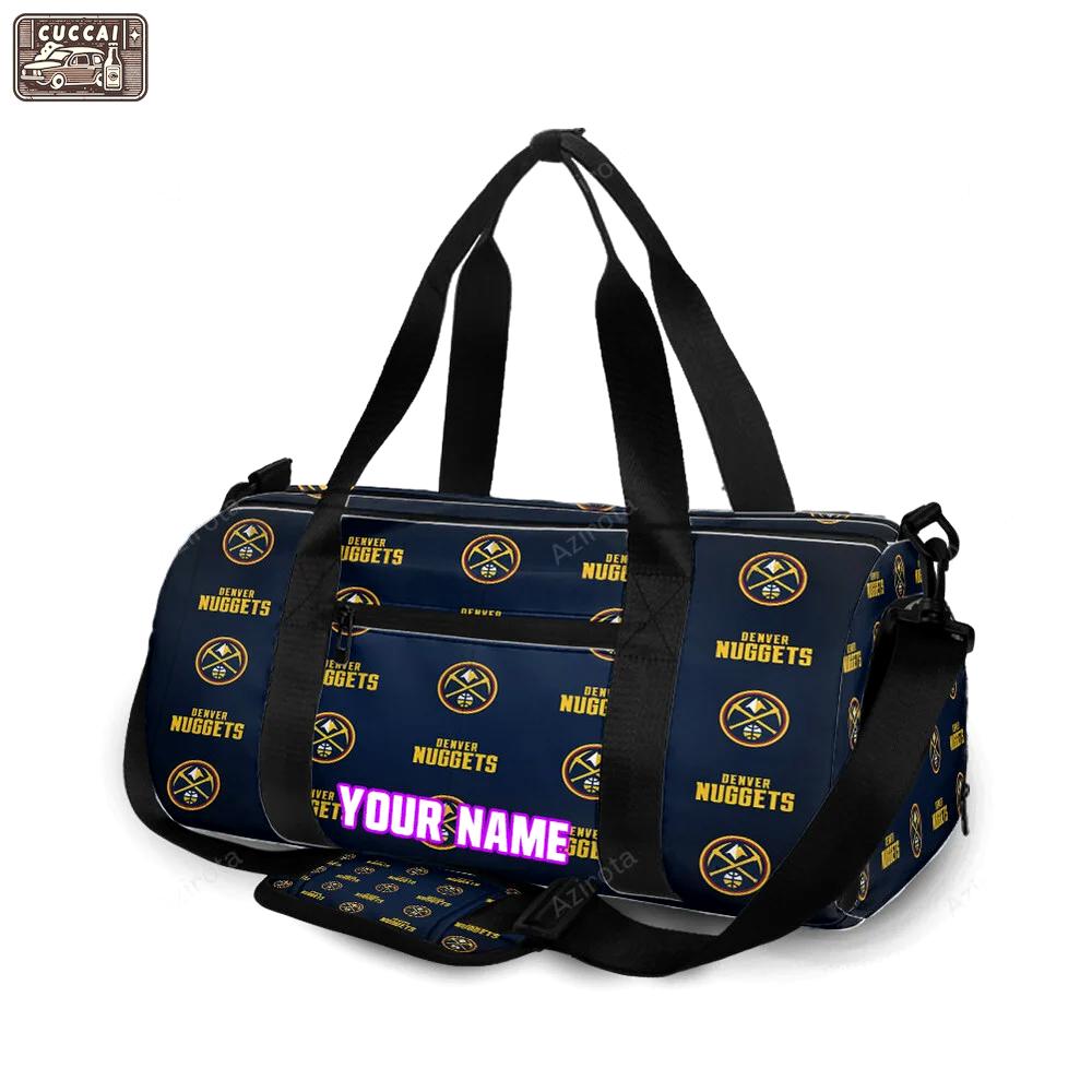 Denver nuggets4 personalized name travel bag gym bag 167 Travel Bag