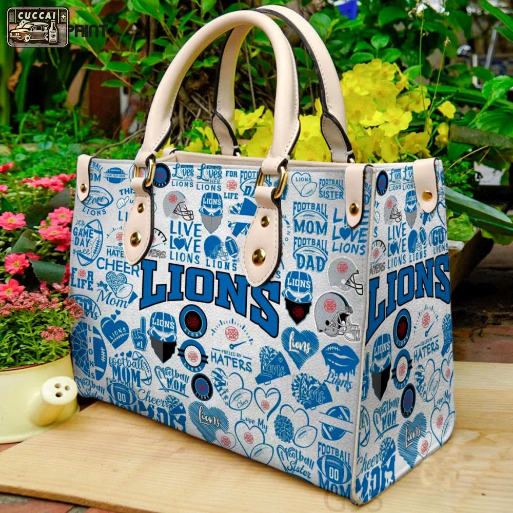 Detroit lions 0i hand leather bag for women gift 1979 Women Leather Hand Bag