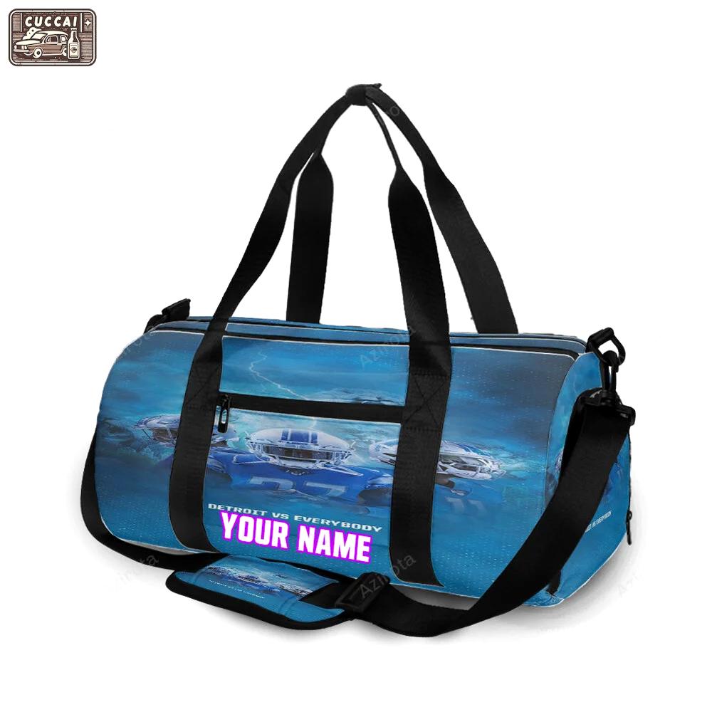 Detroit lions detroit vs everybody personalized name travel bag gym bag 1851 Travel Bag