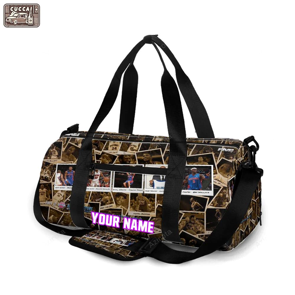 Detroit pistons all players3 personalized name travel bag gym bag 818 Travel Bag