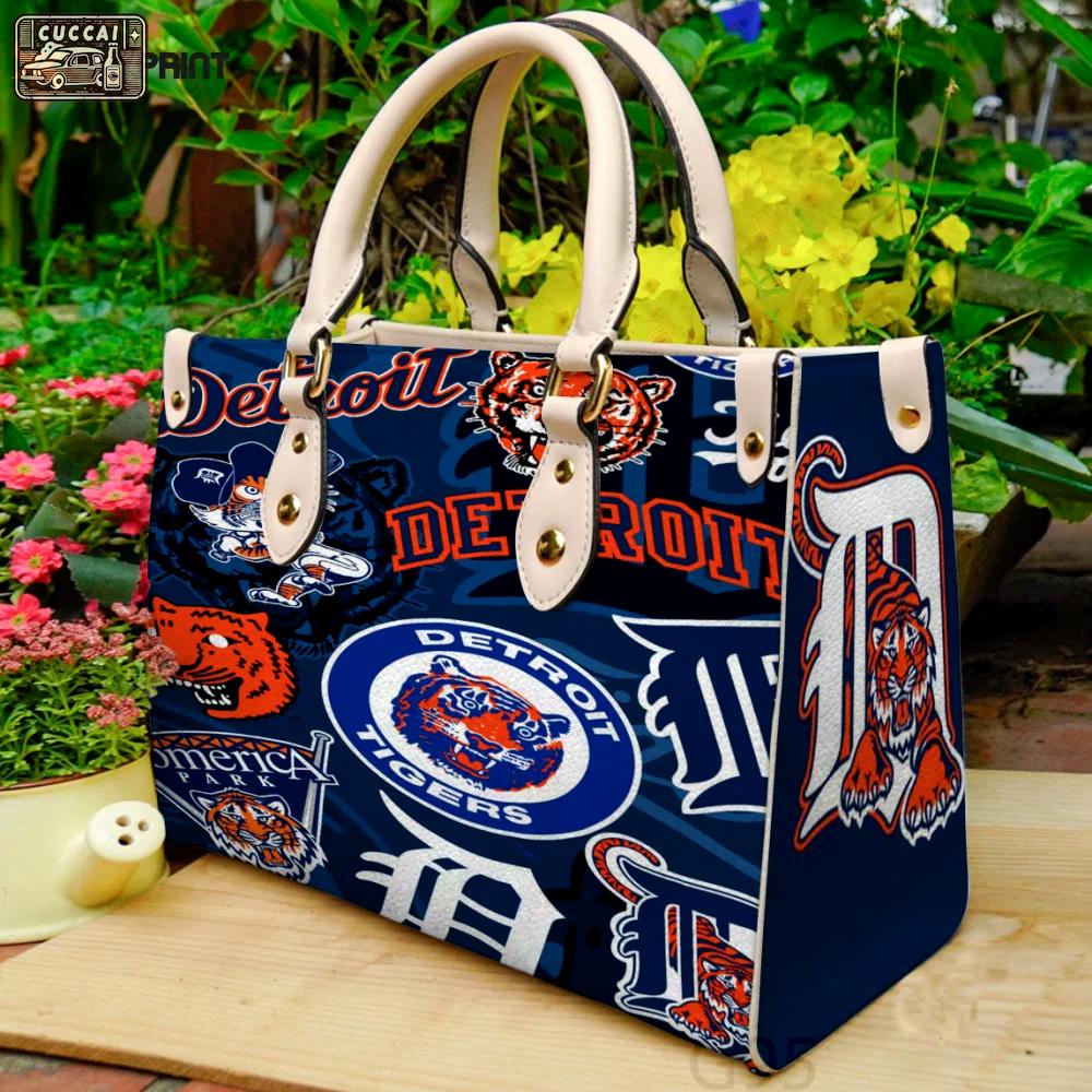 Detroit tigers leather bag for women gift 1869 Women Leather Hand Bag