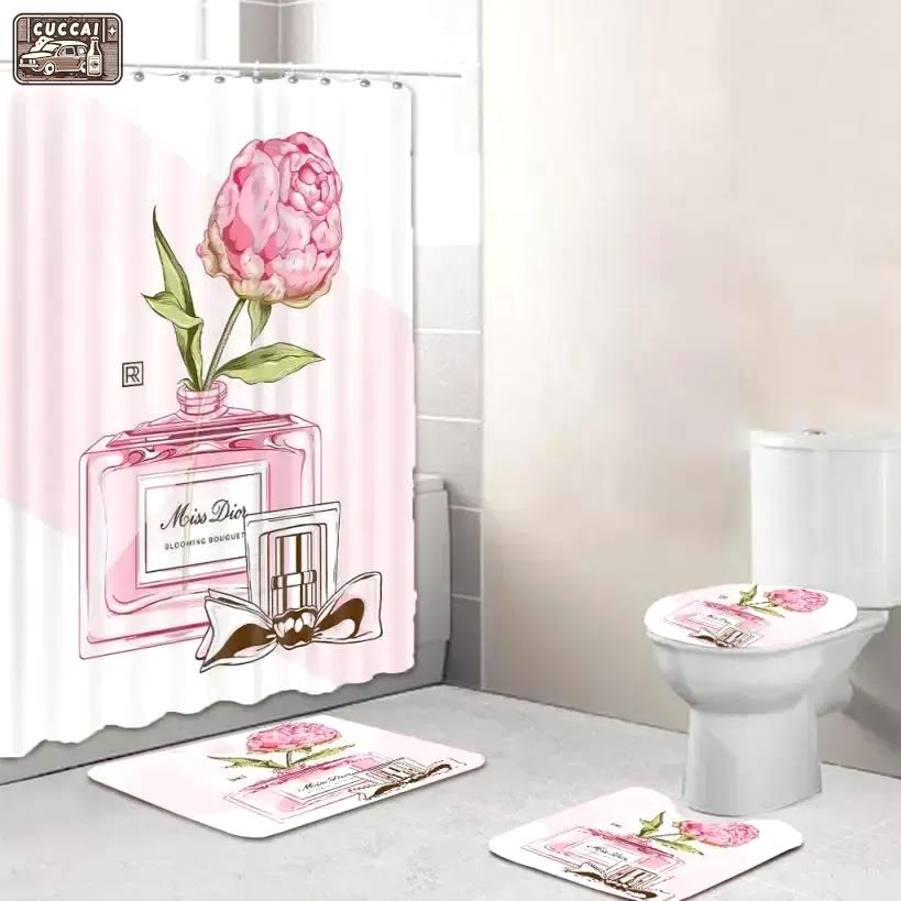 Dior hypebeast luxury fashion brand home decor bathroom sets bath mat Bathroom Set