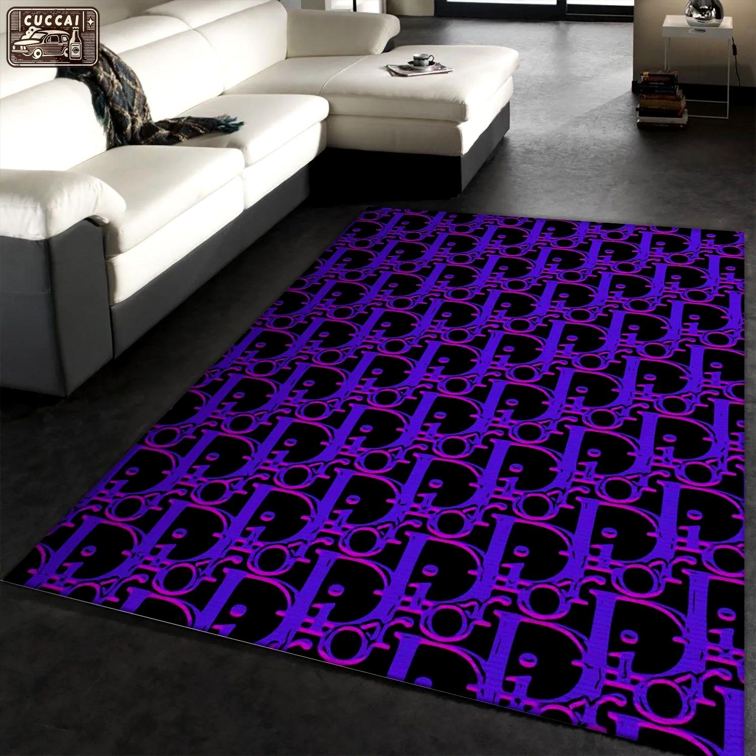 Dior logo type 746. Upgrade Your Living Room with Luxury Home Decor: Area Carpets, Floor Decor, Door Mats, and Hot Gift Items with style a High-End Fashion Brand Rectangle Rug