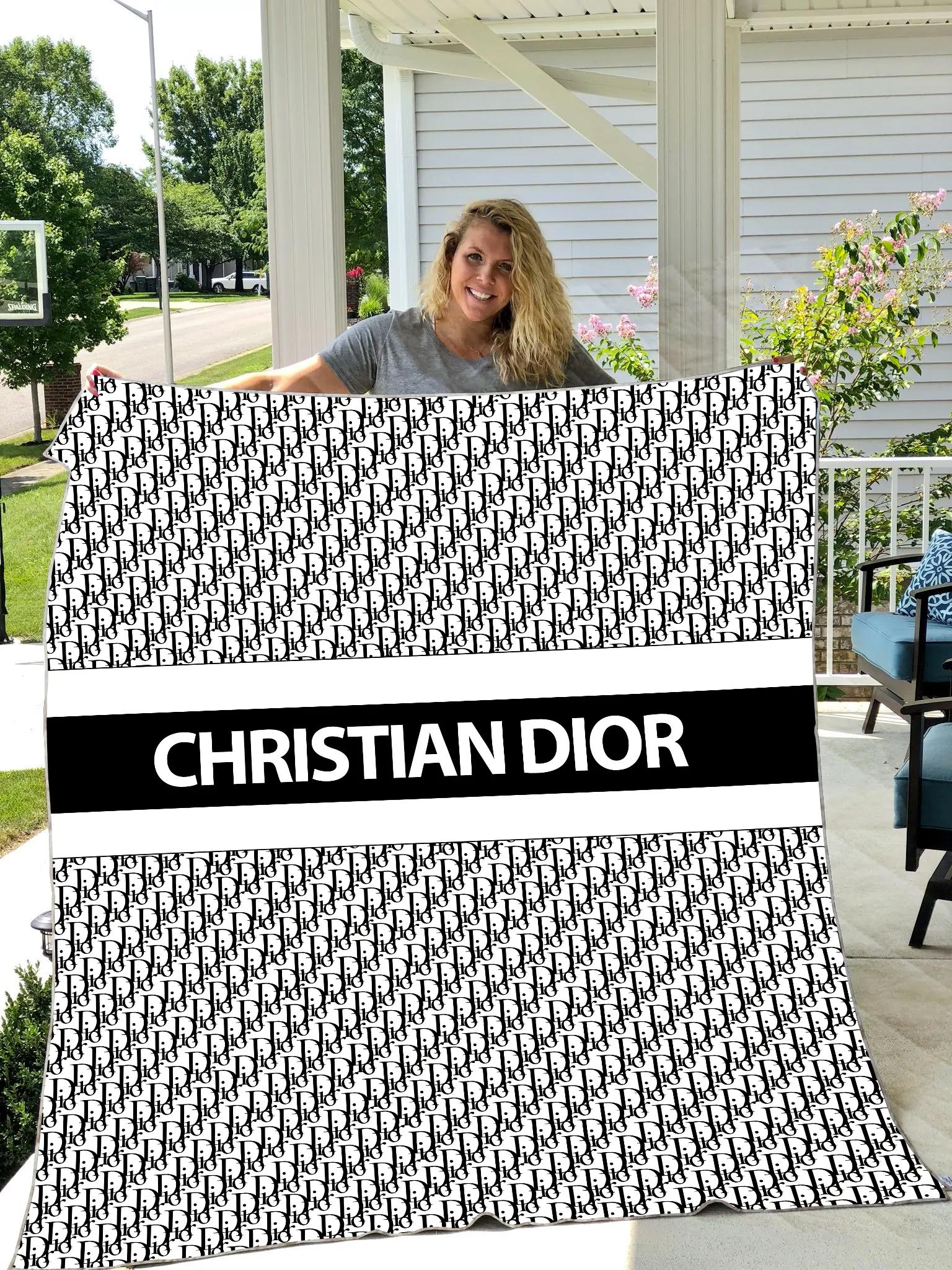 Dior luxury brand premium blanket fleece home decor 57 Blanket Fleece