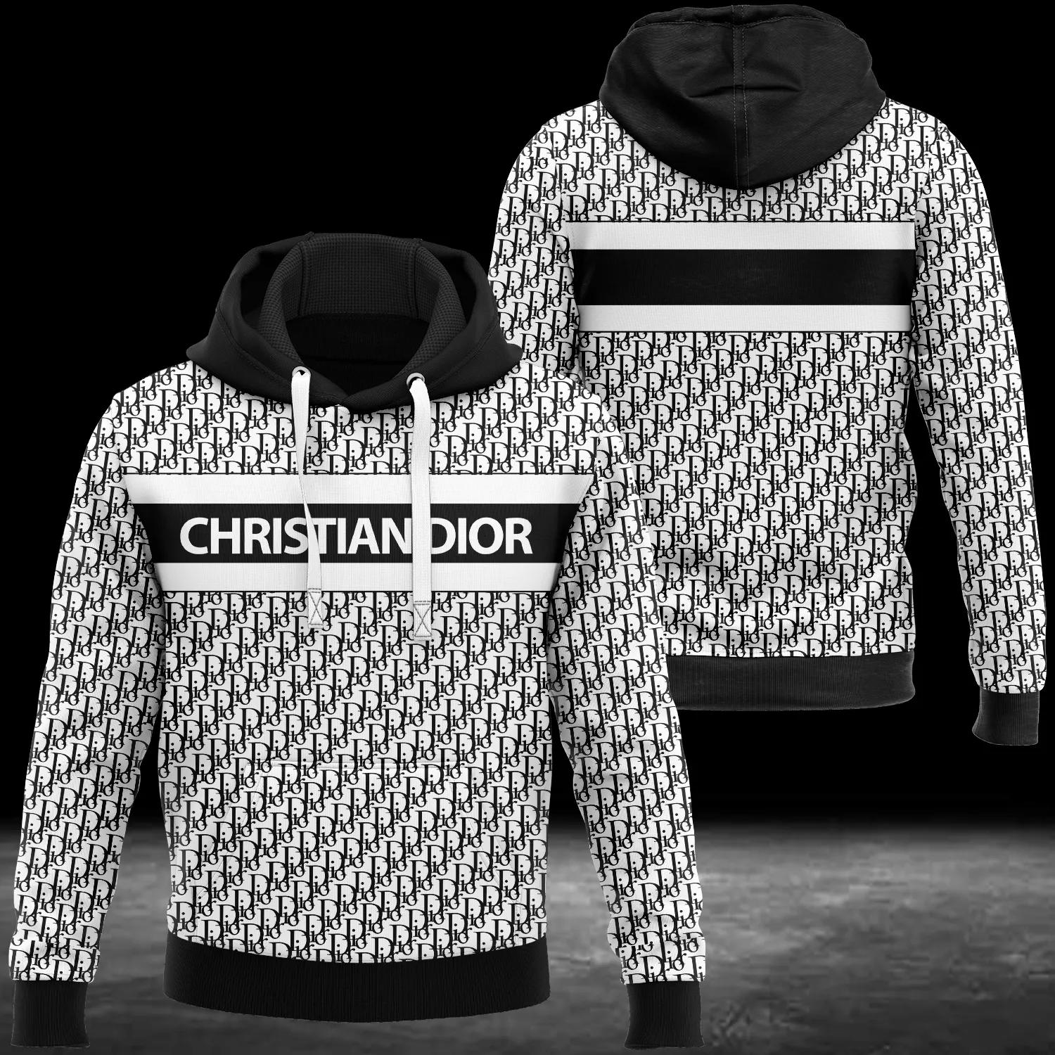 Dior luxury unisex hoodie luxury brand outfit for men women Hoodie 3D