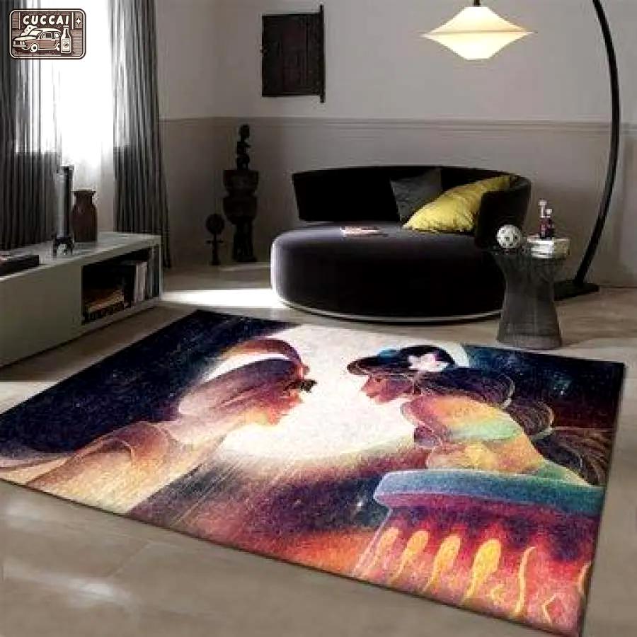 Disney aladdin area rug living room rug home decor movie ofd a31105 Rectangle Rug