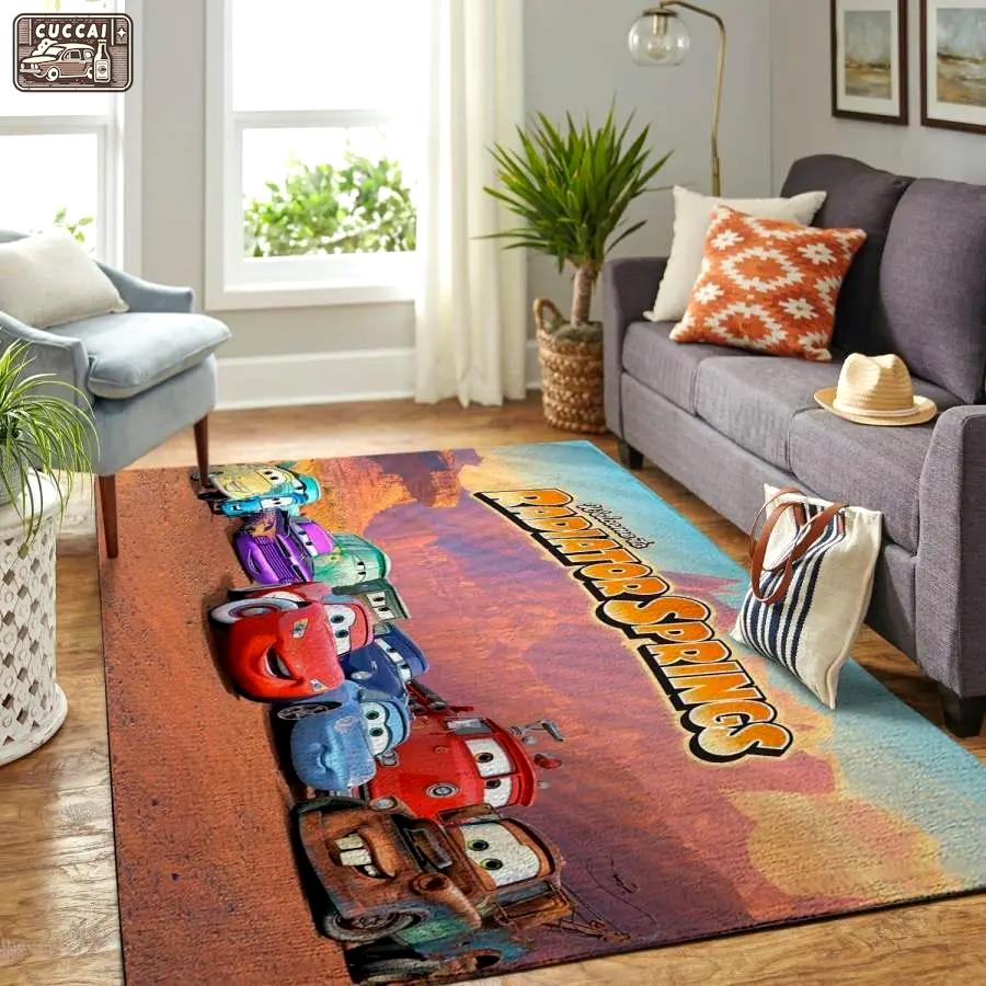 Disney cars area rug living room rug home decor disney cartoons carpet 1912122 Rectangle Rug