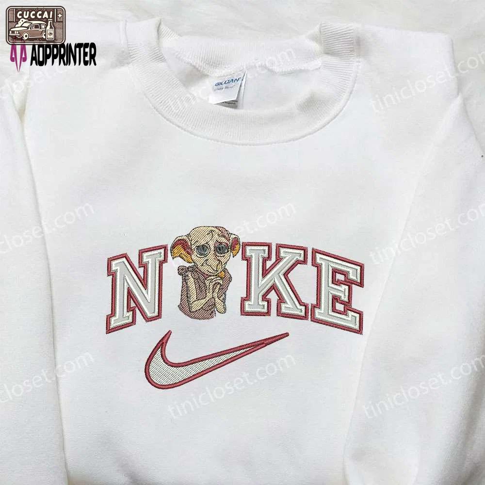 Dobby x nike embroidered shirt – harry potter custom design Embroidered Shirt