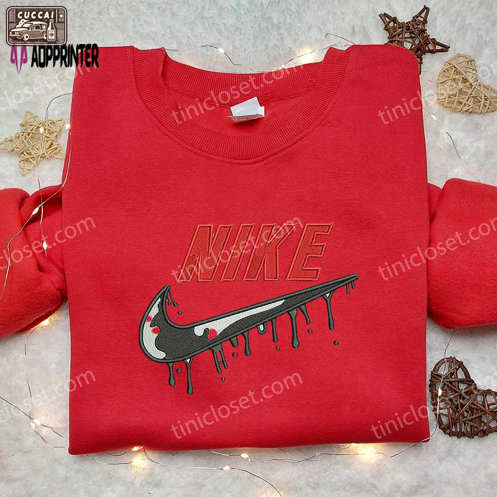 Drip x nike swoosh embroidered hoodie & shirt: best nike inspired birthday gift ideas Embroidered Shirt