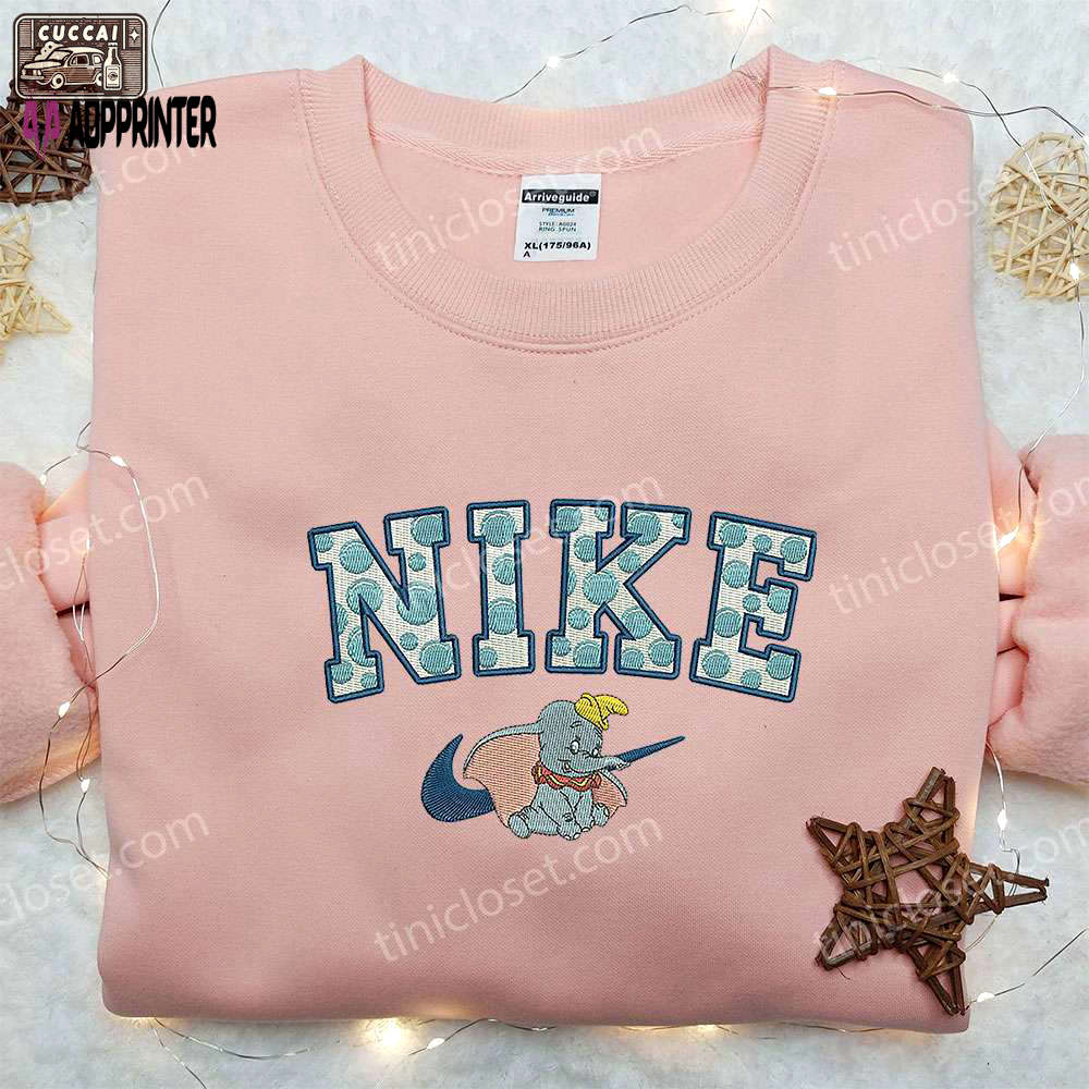 Dumbo x nike embroidered shirt – custom design unique collaboration Embroidered Shirt